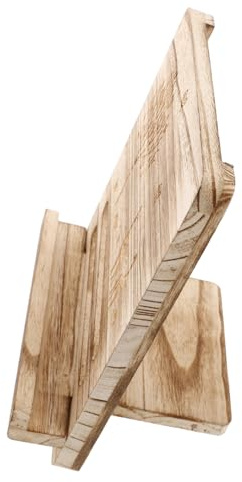 ifundom 1stücke Wood Book Stand Für Musiknoten Und Bücher Einstellbarer Leseständer Aus Natürlichem Holz Für Zuhause Büro Küche Cookbook-holder