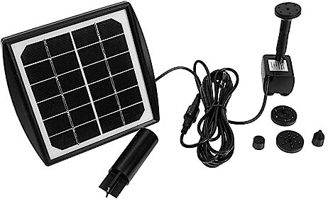 Happyyami Solar Springbrunnenpumpe Für Garten Solar Wasserpumpe Für Teich Solarbrunnen Für Draußen Springbrunnenpumpe Für Zuhause Outdoor Brunnen Mit Geringem Betriebsgeräusch