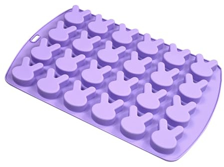 Silikon Schokoladenformen Ostern Pralinenform mit 24 Hohlräume Ostereier Hase, Korbformen, Ostern Silikonform Silikon Backform für DIY Schokolade, Süßigkeiten, Gelee
