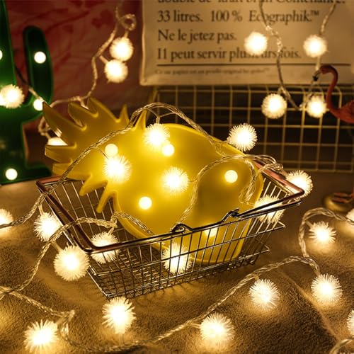 Kaleora LED Lichterkette, 3M 20 LED Pusteblumen Lichterkette Batteriebetrieben, Warmweiß Dekorative Lichter für Weihnachten, Hochzeit, Kinderzimmer, Balkon, Garten, Party