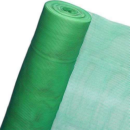 B05/120 Treillis à mailles 1,2m²; Grillage en plastique de 1,2m de large x 1m, Clôture de jardin, Grille de protection maillée pour petits animaux, 5mm, vert (vendu au mètre)