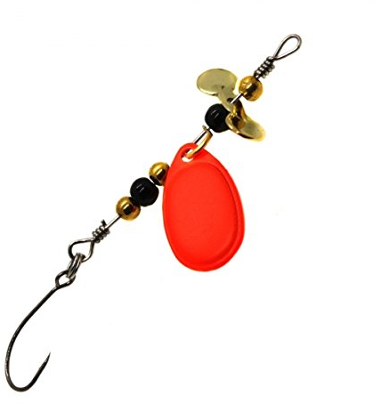 Paladin TKFT Trout Spoon Forellenspinner Killer 3.0 G1 Farbe Fluo Orange Gewicht 2,3 g Spinner mit Propeller für Barsch und Forelle …