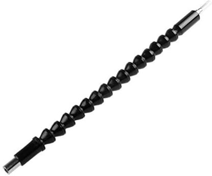 Hilitand Flexible Drill Bit Extension, 1/4 Hex Shank 11.6 Inch Screwdriver Flexible Socket Extension with Magnetic Quick Connect Drive Shaft Tip
