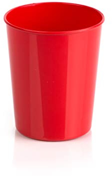 Kimmel 21-000-1303-1 - Bicchiere classico in plastica, 250 ml, colore: Rosso