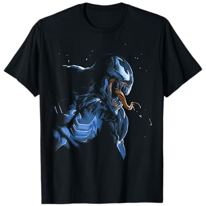 Marvel Venom Retro Dark Side View Graphic T-Shirt T-Shirt