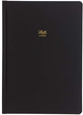 Letts of London Icon A5 Address Book Black