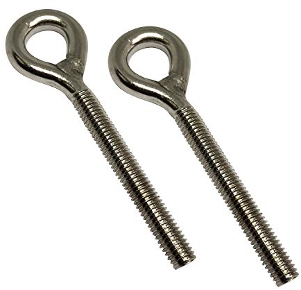 Perno de ojo M12 de 2 piezas hecho de inox 304 Perno de anillo resistente y resistente a la oxidación 140 mm de longitud para proyectos colgantes de jardín