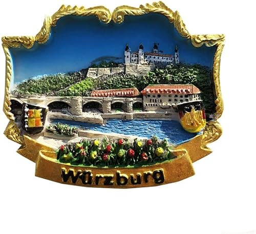 Würzburg Deutschland Kühlschrankmagnet Kühlschrankmagnet Deko Magnet Aufkleber Souvenir Harz Basteln