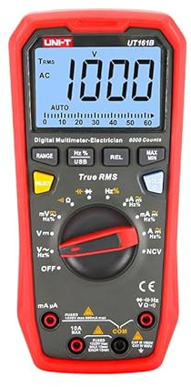 UNI-T Uni-trend Multimeter clamp meter Digital Smart Multimeter Profesional UT161B UT161D UT161E True RMS AC DC Current Tester Voltmeter Ammeter Frequency Meter(UT161B)