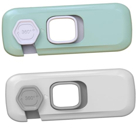 TOYANDONA 2sets Selbstklebende Baby-kühlschranksperre Kindersicherung Einfach Zu Installierende Kühlschrank-gefrierschranksperre Für 2pcs*2