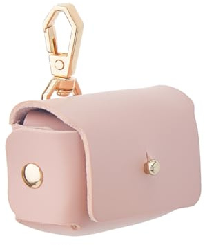 SUPERFINDINGS Pink Dog Ring Bearer Pillow Box - Leather Wedding Ring Holder for Proposal & Engagement - Supplies