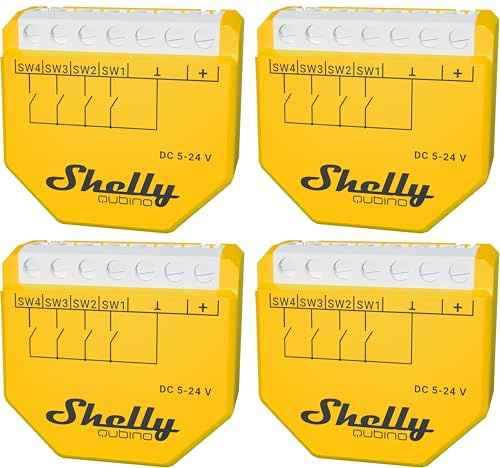 SHELLY Szenenaktivierer Wave i4 DC, Unterputz, gelb, 4 Stück