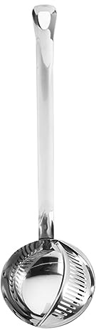 MAGICLULU Colador de Acero Inoxidable para Sopa Cuchara Desmontable de Cocina Utensilio de Acero Inoxidable para Filtrar Aceite para Cocinar y Servir