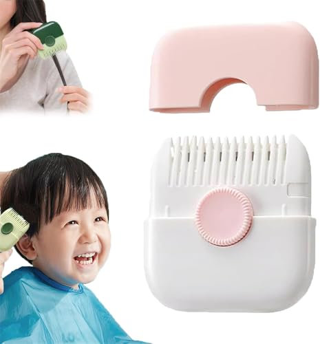 LNWZBEQI 2-in-1-Ponyschneider, Haarschneider/-kamm für Kinder, manueller Mini-Haarschneiderkamm, beidseitiger Haarschneider gegen Spliss für Mädchen und Frauen
