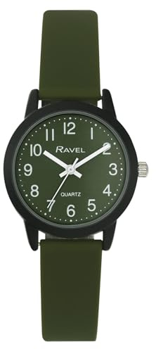 Ravel - Summer in Black Silicone Watch (30mm case) - Analogue Quartz - R1813.11 - Royal Green