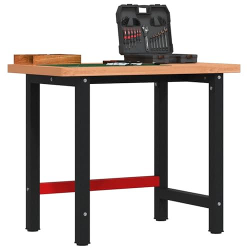 Home Garden Werkbank 100x60x83cm Massivholz Buche Rechteck