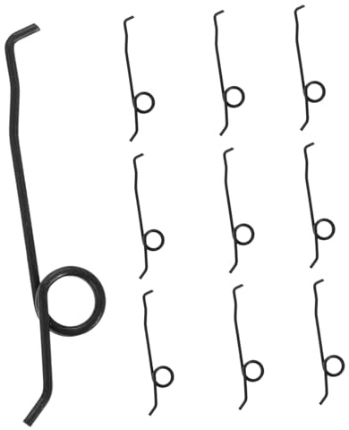 Stainless Steel Cassette Recorder Torsion 10pcs Button Spring Replacement | Silver Coil Parts, Easy Operation, Excellent Elasticity, Versatile Use, for Trigger Keys and Maintenance