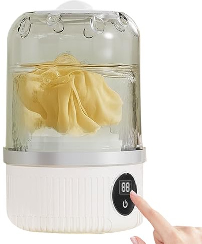 Petite machine à laver – Mini laveuse portable, toupie à linge sans fil | Nettoyeur de vêtements compact automatique, agitateur de tissu rechargeable, équipement d'hygiène personnelle léger pour