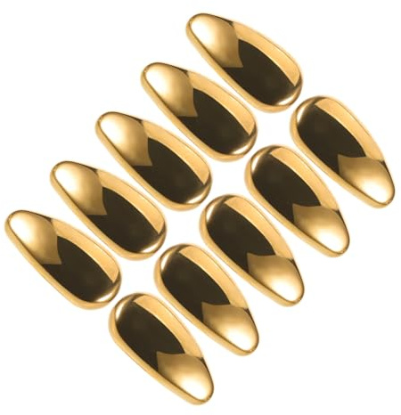 FOMIYES 5paare Nasenpads für Brillen Goldfarbene Ovale Nasenpads Rutschfeste Einsteck-nasenpads Ersatz-nasenpads für Brillen und Sonnenbrillen
