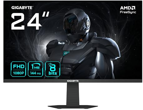 GIGABYTE GS24F14 Gaming Monitor 24 FHD – 1920 x 1080, 144 Hz, 1ms, 300CD/m², HDMI 1.4, DisplayPort 1.2