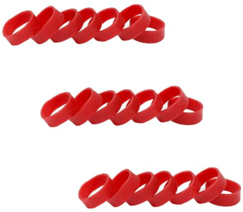 170Pcs Ski Brake Retainers, Thick Rubber Bands for Snowboard Bindings | High Elasticity Stretchy Straps, Sturdy Red Outdoor Sports Accessory, Easy Attach
