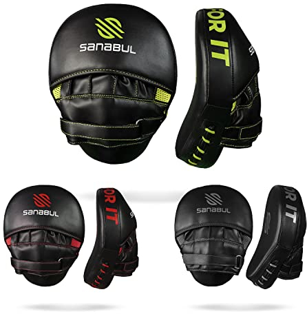 Sanabul Essential Boxhandschuhe für MMA, Schwarz/Grün