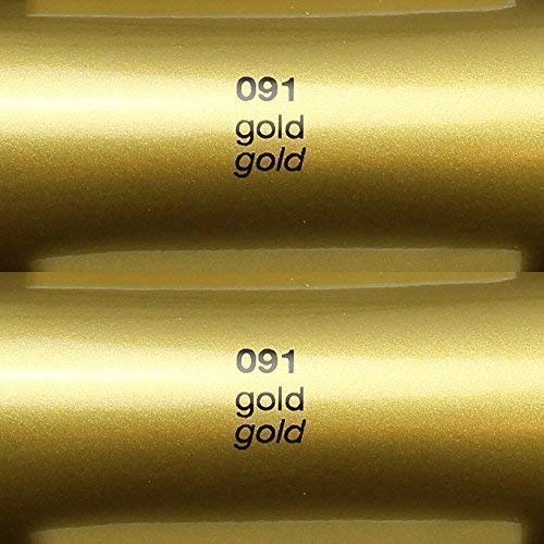 Unbekannt 5,60€/m² Oracal 651 Folie - 5m x 0,63m - 091 Gold - Glanz Klebe Moebel Plotter Selbstklebend - Orafol Plotterfolie glänzend