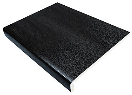 225mm Black Ash UPVC Window Board/Cill Cover 1.25m Long 9mm Thick Plastic Window Sill Capping