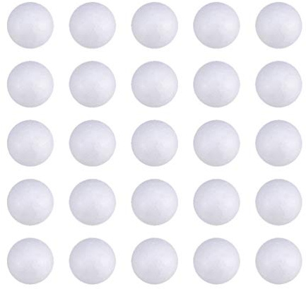 200 Stück Schaumkugeln für Handwerk Weiße Styroporkugeln Runde Styroporkugeln für Kunst DIY Ornamente Schulprojekte Wissenschaft Modellierung Partydekoration 2Cm