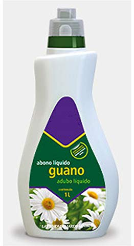 Suinga ABONO ORGÁNICO GUANO 100% NATURAL de 1 litro. Ideal para plantas de interior y terraza