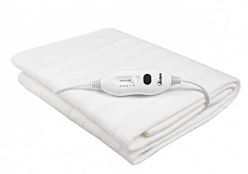 ARDES AR4U140A Calientacamas Individual Eléctrico Manta de Calentamiento 60W Calientacamas Individual con Cómodo Conmutador 3 Posiciones Cubierta Térmica Eléctrica 100% Poliéster Lavable a Mano