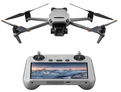 DJI Mavic 3 Classic (DJI RC) – Drone with Camera, 4/3 CMOS Hasselblad Camera, DJI RC Remote Controller, 5.1K HD Video, 46-Min Flight Time, Obstacle Sensing, Drone for Adults, 15km Transmission Range