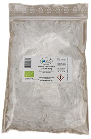 Sala Menthol kristallin Mentholkristalle Aroma BIO (100 g Beutel)