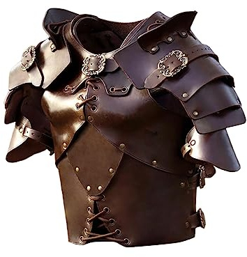 Perfeclan Körperrüstungen Wikinger Krieger PU- Cosplay Cosplay Zubehör Halloween Weste rüstung Antike griechische mittelalterliche