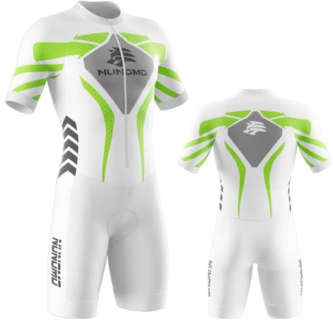 Men's MTB Triathlon Tri Suit Suit Quick-Drying Cycling Skinsuit,Cycling SkinsuitFor Cycling Training Road Bike Top Cycling Clothing, Duathlon,TriSuit for Cycling With 9D Cushion (TYPE-2,M)