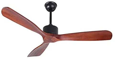 Ventilatore da soffitto Industriale Vintage Senza ventilatori da soffitto in Legno Chiaro con Telecomando Ventilatore da soppalco Semplice per la casa (Dimensioni : 42 in)