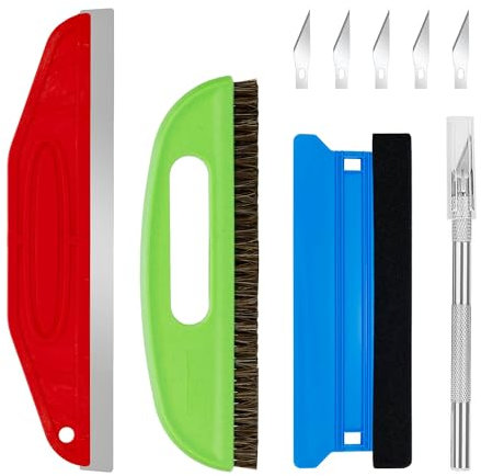 Umaki Wallpaper Paste Tool, Highly Efficient Wallpaper Installation, Wallpaper Smoother with 30CM Straight Guide Edge, 27CM Wallpaper Paste Brush, 21CM Squeegee