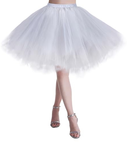 Gonna corta in tulle, da donna, in tulle, per carnevale, per carnevale, elegante tutù, per balletto, mini gonna in tulle, grigio., M