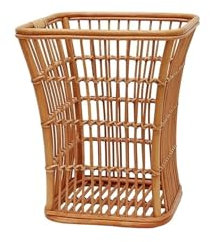 NTIYOU Botes de Basura Cesta de ratán Tejida for Basura, cestas de Almacenamiento for Organizador, Cesta Decorativa Tejida a Mano for Dormitorio Papelera(S)