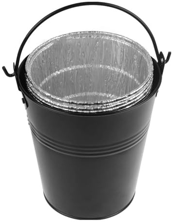Topiky Seau à Graisse et Revêtement pour les Grilles de, Doublure Goutte à Goutte pour un Godet de Graisse, Collecteur d'huile de Grille de Godet à de Remplacement avec 12 Revêtements en Aluminium