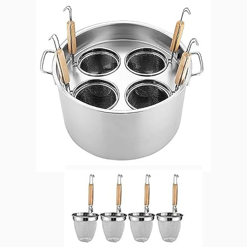 Nudeltopf aus Edelstahl mit Trennwand und Sieb, vielseitiges Einsatz-Set für Zuhause, Küche und Restaurant Kochen