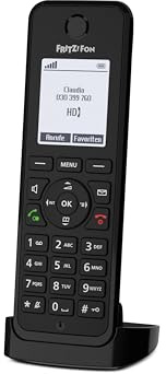 FRITZ! Fon M3 |Téléphone DECT Confort, écran monochrome de 1,8 pouces, téléphone HD, appels mains libres full duplex, longue durée de vie, transmission vocale cryptée, version internationale