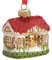 Weihnachtsbaumschmuck Glas, Christbaumschmuck Glas Haus, Weihnachtsdeko Amerikanisch Innen Anhänger, Weihnachtsbaum Deko Vintage Weihnachtskugeln Ornament Hängend Figuren Klein Weihnachtsschmuck