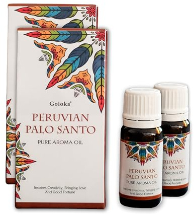 Aceite Esencial de 20 ml Quemador De Incienso- Ambientadores De Hogar- Esencias para Humidificador- Aceites Esenciales de Fragancias Naturales (Pack 2, Palo Santo)