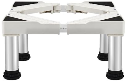 Washing Machine Base Stand with 4 Strong Feet Refrigerator Holder Multifunction Movable Stand Base 18.5-27.5in Adjustable Washing Stand for Washer Refrigerator Dryer Dishwasher (Height:24-27cm)