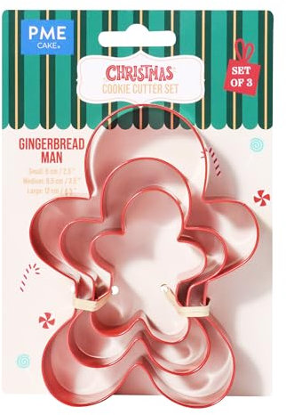 PME Noël Emporte-pièces - Bonhomme en Pain d'Épice (3 pièces)