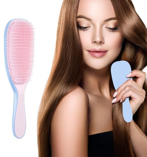 IEBTAWN 1 Pezzi Spazzola Capelli Districante, Pettine Massaggiante, Scioglinodi Anti Nodi, Per Capelli Ricci, Lisci, Fini, Bagnati E Lunghi, Hair Brush Anti Rottura Per Donna, Uomo E Bambini
