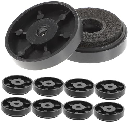 Sewroro 10pcs Speaker Isolation Feet Pads Speaker Vibration Absorber Base Mat 30x8mm Foam Anti-shock for Hifi Amplifier and Turntable