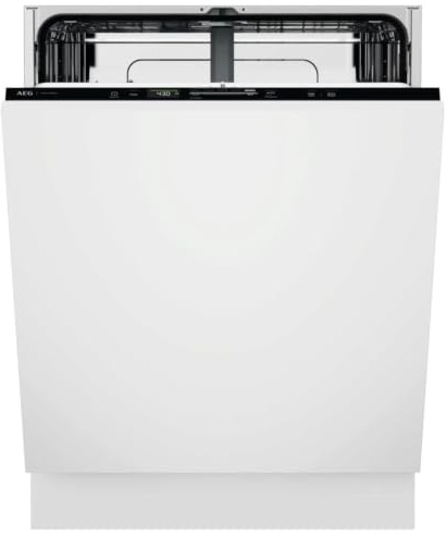 AEG 6000 Series Fully Integrated Dishwasher GI6200B1SN, 13 Place Settings, SmartSelect Display, SatelliteClean Spray Arm, AirDry Technology, LightOnFloor, 44 dB, 818x596x550 mm, Energy Class B