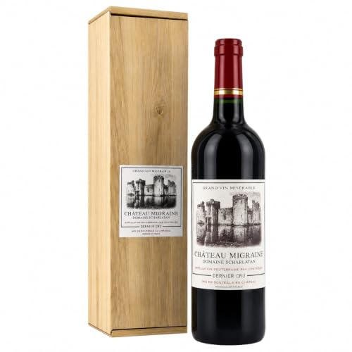 Bull & Bear Château Migraine Rotwein im Geschenkkarton, trocken 0,75 Liter, preisgekrönter Rotwein aus dem Bodeaux, Geschenk für Weinliebhaber